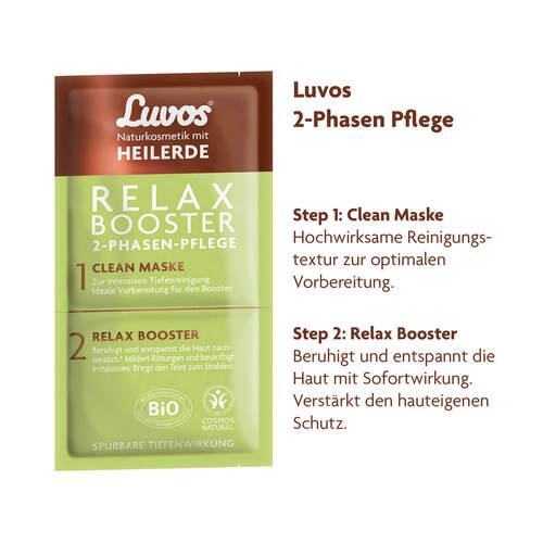 Luvos Heilerde Relax Booster&Clean Maske 2 + 7,5ml - 3