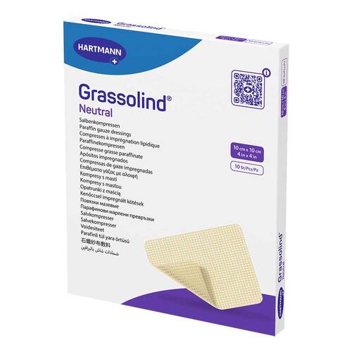 GRASSOLIND Salbenkompressen 10x10 cm steril - 1