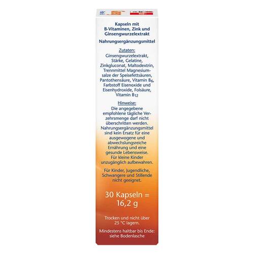 Doppelherz Ginseng 250 + B-Vitamine+Zink Kapseln - 2