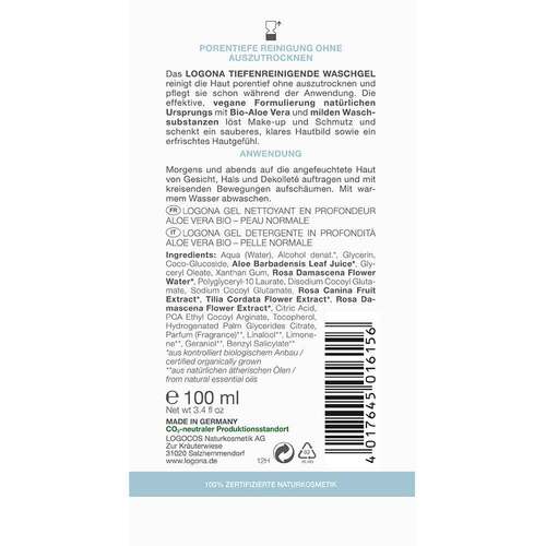 Logona Classic tiefenreinig.Waschgel Bio-Aloe Vera - 2