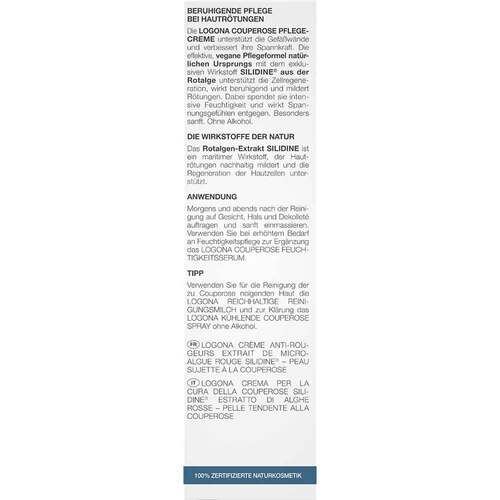Logona Med Couperose Pflegecreme Rotalgenext.SILIDINE - 2