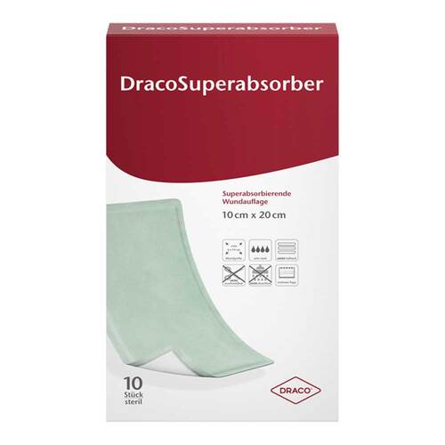 DRACOSUPERABSORBER 10x20 cm Wundauflage - 1