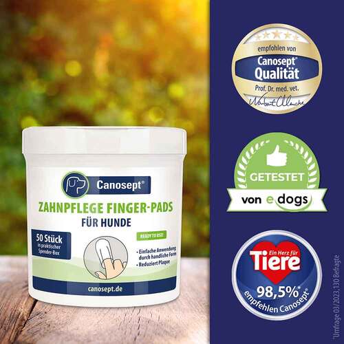 Canosept Zahnpflege Finger-Pads f&uuml;r Hunde - 7