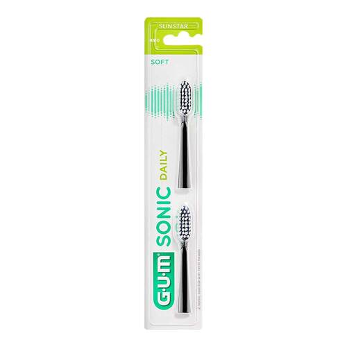 Gum Sonic Daily Ersatzb&uuml;rstenk&ouml;pfe schwarz - 1