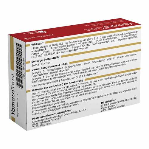 Yamatogast 265 mg Filmtabletten - 2