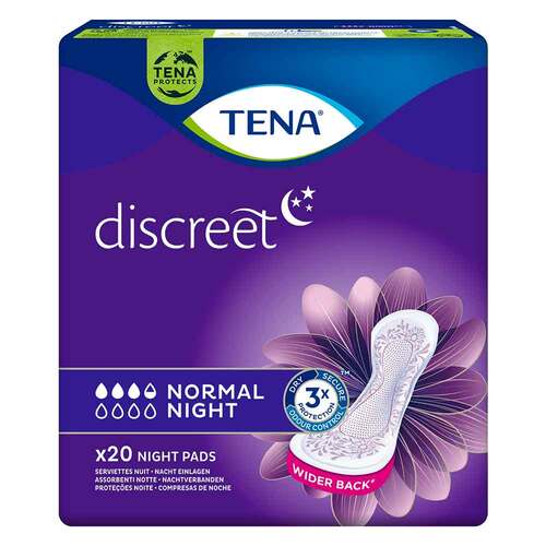 Tena Discreet Inkontinenz Einlagen normal night - 1