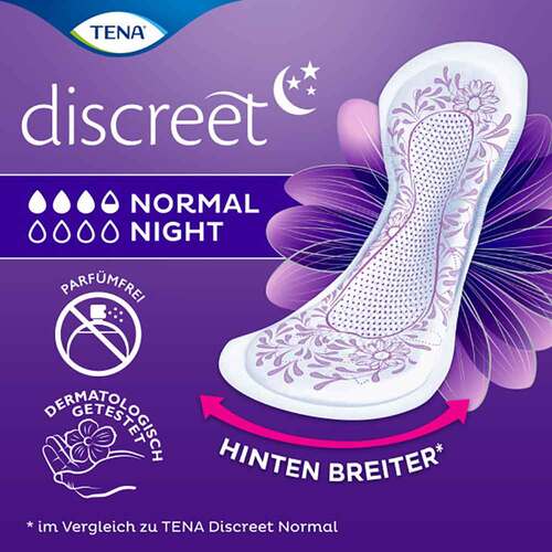 Tena Discreet Inkontinenz Einlagen normal night - 2