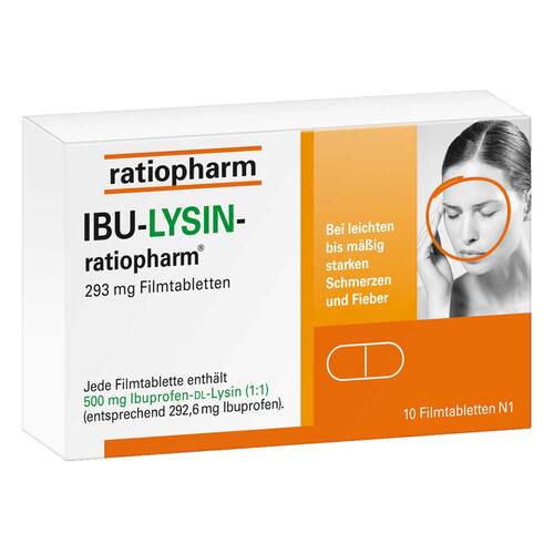 Ibu-Lysin-ratiopharm 293 mg Filmtabletten - 1