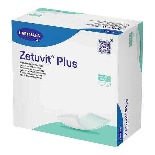 ZETUVIT Plus extrastarke Saugkompr.steril 20x40 cm - 1