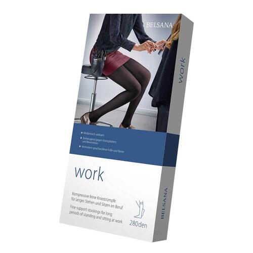 Belsana work AD L schwarz mit Spitze  - 1