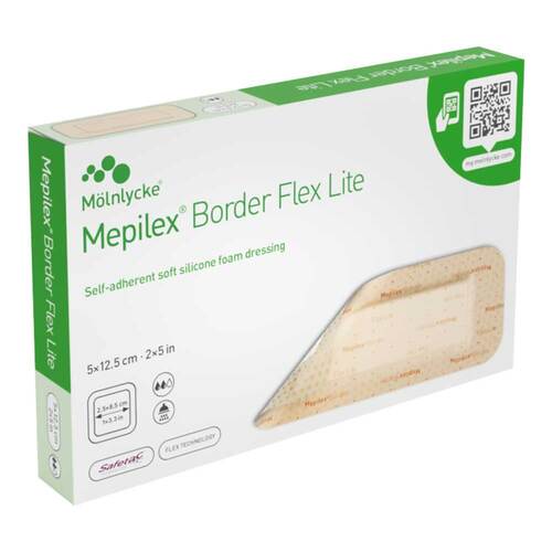 MEPILEX Border Flex Lite Schaumverband 5x12,5 cm - 1