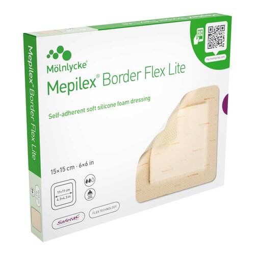 MEPILEX Border Flex Lite Schaumverband 15x15 cm - 1