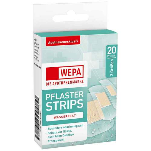 WEPA Pflasterstrips wasserfest 3 Gr&ouml;&szlig;en - 1