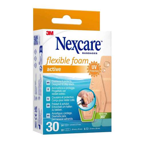 Nexcare flexible foam active Strips 3 Gr&ouml;&szlig;en - 1