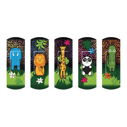 Nexcare Happy Kids Pflasterstrips Tiere 2 Gr&ouml;&szlig;en - 3