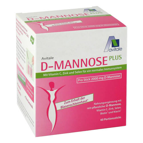 D-Mannose Plus 2000 mg Sticks mit Vit.und Mineralstof. - 1