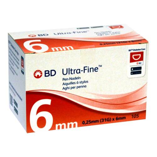 BD ULTRA-FINE Pen-Nadeln 6 mm 31 G 0,25 mm - 1