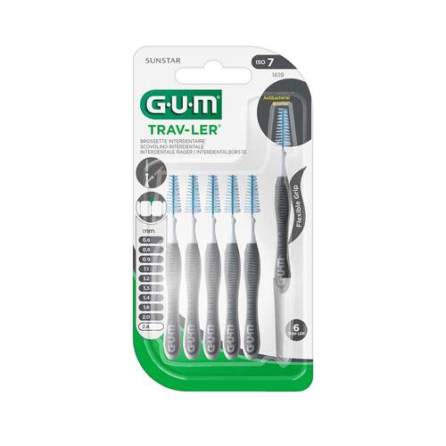 Gum Trav-Ler 2,6mm dunkelgrau Interdentalb&uuml;r. - 1