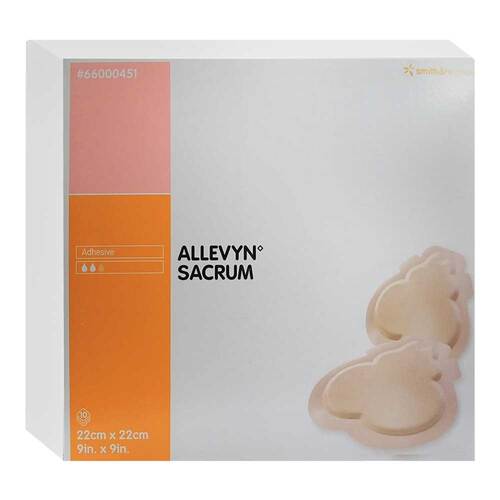 ALLEVYN Sacrum gro&szlig; 22x22 cm Wundverband haftend - 1