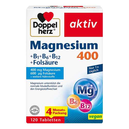 Doppelherz Magnesium 400 + B1+B6+B12+Fols&auml;ure Tabletten  - 1