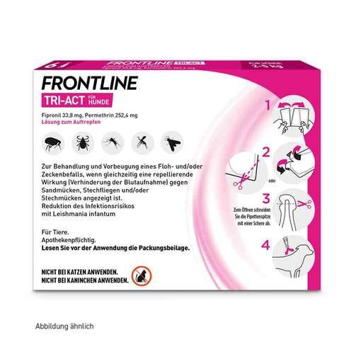 Frontline Tri-Act L&ouml;sung z.Auftropfen f&uuml;r Hunde 2-5 kg - 7