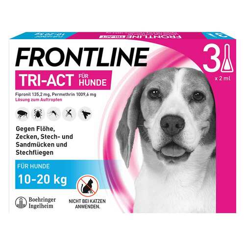 Frontline Tri-Act L&ouml;sung z.Auftropfen f&uuml;r Hunde 10-20kg - 1