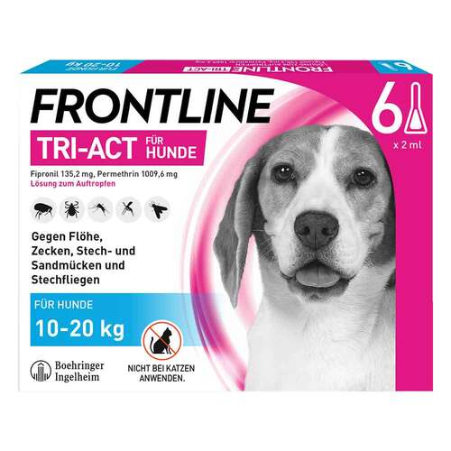 Frontline Tri-Act L&ouml;sung z.Auftropfen f&uuml;r Hunde 10-20kg - 1