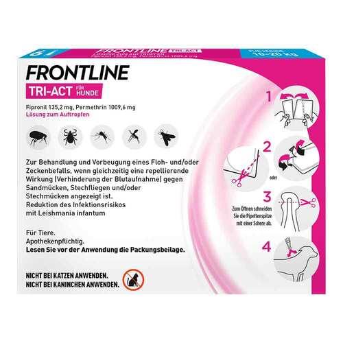 Frontline Tri-Act L&ouml;sung z.Auftropfen f&uuml;r Hunde 10-20kg - 4