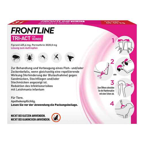Frontline Tri-Act L&ouml;sung z.Auftropfen f&uuml;r Hunde 40-60kg - 4