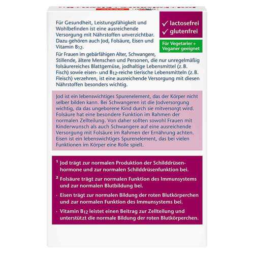 Doppelherz Jod + Fols&auml;ure+Eisen+B12 Tabletten - 2
