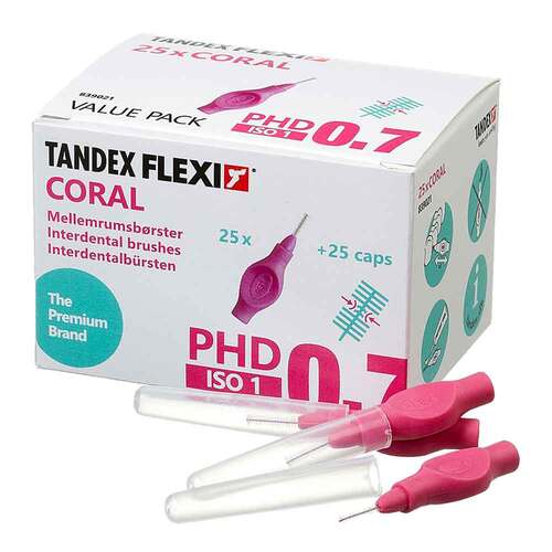 Tandex Flexi Interdentalb&uuml;rste Phd 0.7 / Iso 1 coral - 1