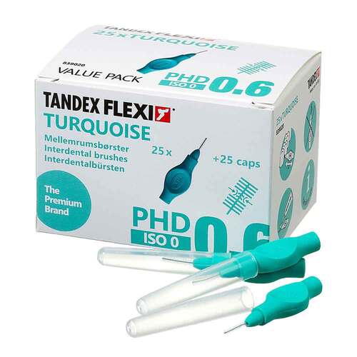 Tandex Flexi Interdentalb&uuml;rste Phd 0.6 / Iso 0 turquoise - 1