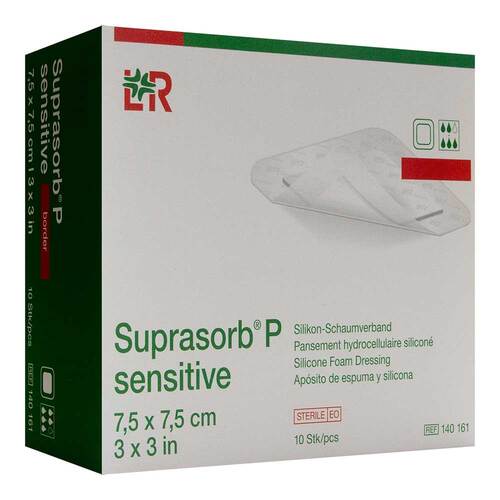 SUPRASORB P sensitive PU-Schaumv.bor.lite 7,5X7,5 - 1