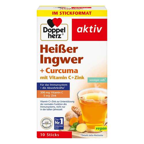Doppelherz hei&szlig;er Ingwer + Curcuma Beutel - 1