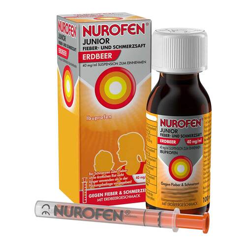 Nurofen Junior Fieber-u.Schmerzsaft Erdbe.40 mg / ml - 1