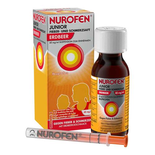 Nurofen Junior Fieber-u.Schmerzsaft Erdbe.40 mg / ml - 1