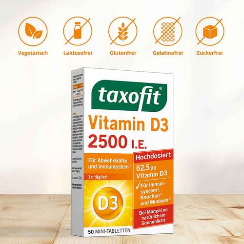 Taxofit Vitamin D3 2500 I.E. Tabletten - 5