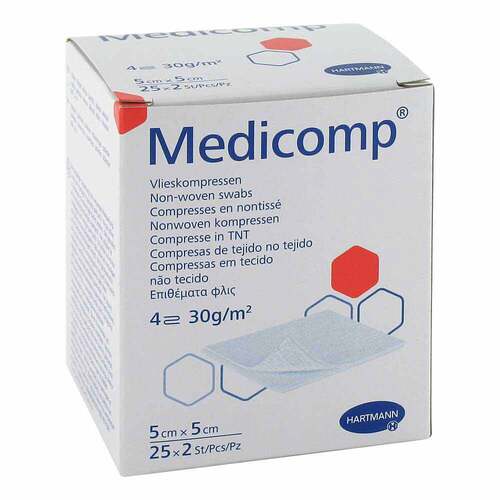 MEDICOMP Vlieskomp.steril 5x5 cm 4fach - 1