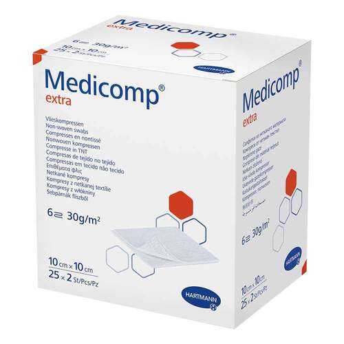 MEDICOMP extra Vlieskomp.steril 10x10 cm 6fach - 1