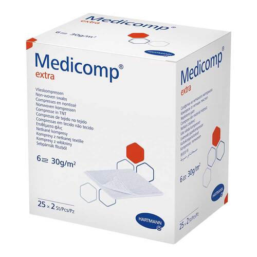 MEDICOMP extra Vlieskomp.steril 10x20 cm 6fach - 1