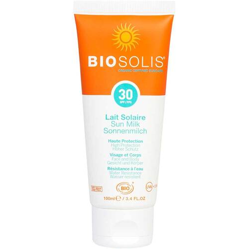 Bio Sonnenmilch + Aloe Vera Lsf 30 Biosolis - 1