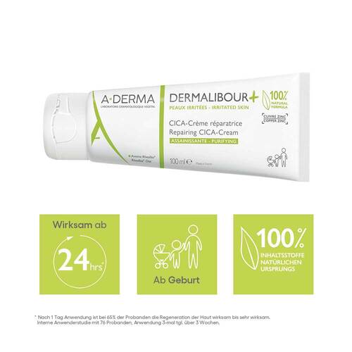 A-Derma Dermalibour + Cica reparierende Creme - 3