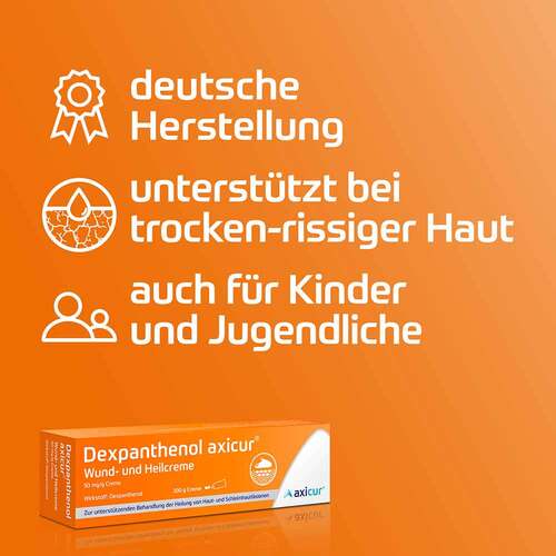 Dexpanthenol axicur Wund- und Heilcreme 50 mg / g - 5