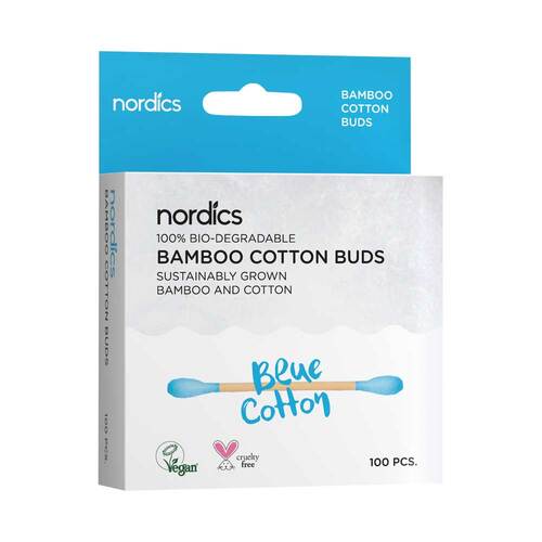 Bio Kosmetikst&auml;bchen Bambus Baumwolle blau Nordics - 1