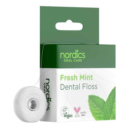 &Ouml;ko Zahnseide aus Maisst&auml;rke frische Minze Nordics - 1