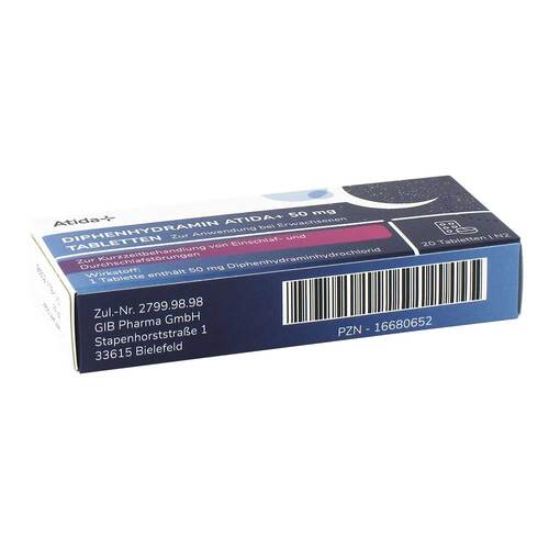 Diphenhydramin Atida + 50 mg Tabletten - 4