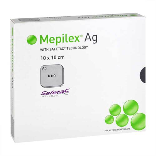 MEPILEX Ag Schaumverband 10x10 cm steril - 1
