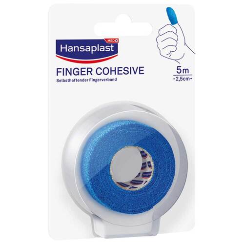 Hansaplast Fingerverband selbsthaft.2,5 cmx5 m blau - 1