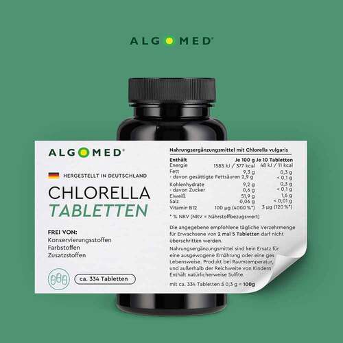 Algomed Chlorella Deutschland 100 g Tabletten - 2