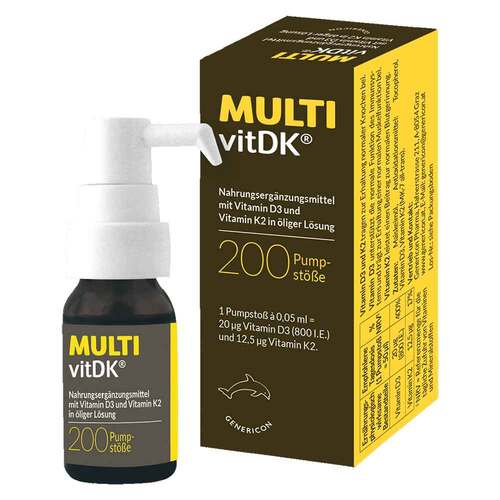 Multivitdk L&ouml;sung Vitamin D3 + K2 - 1